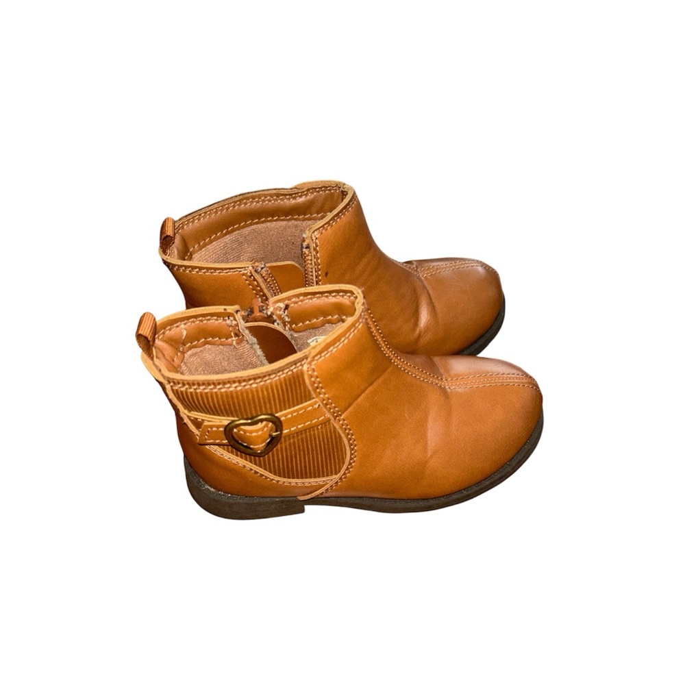 Carter's Tan Kids Boots with Heart Accent